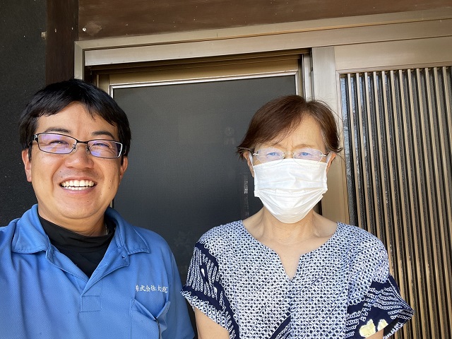 明石市　D様　貸し駐車場の雨樋の雹被害にてご依頼。仕事が丁寧できれいにしてもらったと嬉しい声をいただきました